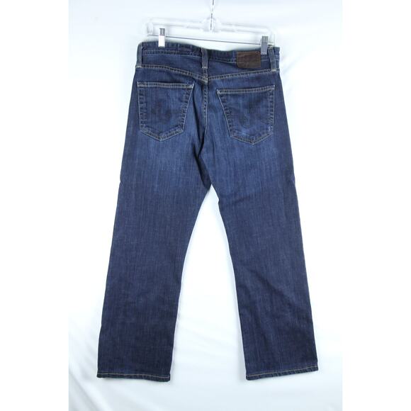 AG Adriano Goldschmied Jeans Mens 30x34 Hero Relaxed Fit Blue Denim Distressed - Picture 5 of 10